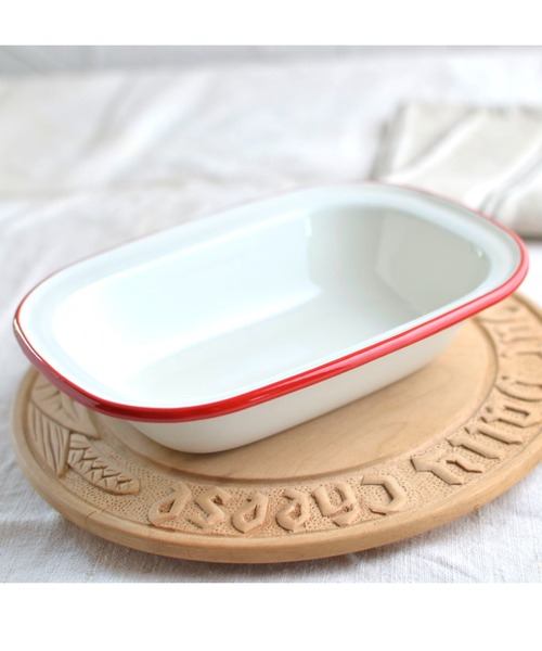 THE OLDE FARMHOUSE（ザ　オールドファームハウス）の「【 HUNTSMANS / ハンツマン 】 ホーローパイデッシュ レッド (2枚セット) 20cm TSI（食器・レディース・その他1・FREE）」の3枚目の写真