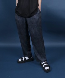 ANPAS（アンパス）の「Georgette Total Pattern Print Crease Wide Thickness Pants/ジョーゼット 総柄プリント センタープリーツ ワイドとろみパンツ  カラーパンツ セットアップ対応（その他パンツ）」