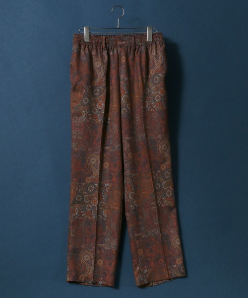 ANPAS（アンパス）の「Georgette Total Pattern Print Crease Wide Thickness Pants/ジョーゼット 総柄プリント センタープリーツ ワイドとろみパンツ  カラーパンツ セットアップ対応（その他パンツ・メンズ・ブラック系その他/グレー系その他/ブラウン系その他/ブルー系その他/ブラック系その他2/ブラウン系その他2/ブラック系その他5/ブラック系その他4/ブラック系その他3/ブラウン系その他3/ブラウン系その他4/ブラック系その他6/ブラック系2/ブラック系/ブラック系1・M/L）」の22枚目の写真