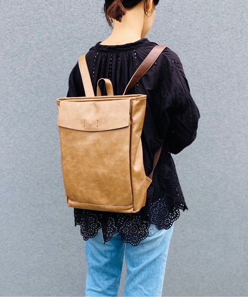 LegatoLargo/ジェンダーレスフェイクレザーリュックLG-F2015