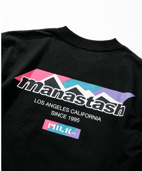 MILKFED.(ミルクフェド)の「MILKFED. × MANASTASH /ミルクフェド×マナスタッシュ MOUNTAIN COLOR LOGO T-SHIRT マウンテンカラーロゴTシャツ(Tシャツ/カットソー・レディース・ホワイト/ブラック・MEDIUM/LARGE/X-LARGE)」の16枚目の写真