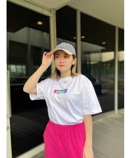 MILKFED.(ミルクフェド)の「MILKFED. × MANASTASH /ミルクフェド×マナスタッシュ MOUNTAIN COLOR LOGO T-SHIRT マウンテンカラーロゴTシャツ(Tシャツ/カットソー・レディース・ホワイト/ブラック・MEDIUM/LARGE/X-LARGE)」の14枚目の写真