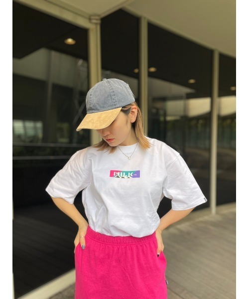 MILKFED.(ミルクフェド)の「MILKFED. × MANASTASH /ミルクフェド×マナスタッシュ MOUNTAIN COLOR LOGO T-SHIRT マウンテンカラーロゴTシャツ(Tシャツ/カットソー・レディース・ホワイト/ブラック・MEDIUM/LARGE/X-LARGE)」の10枚目の写真