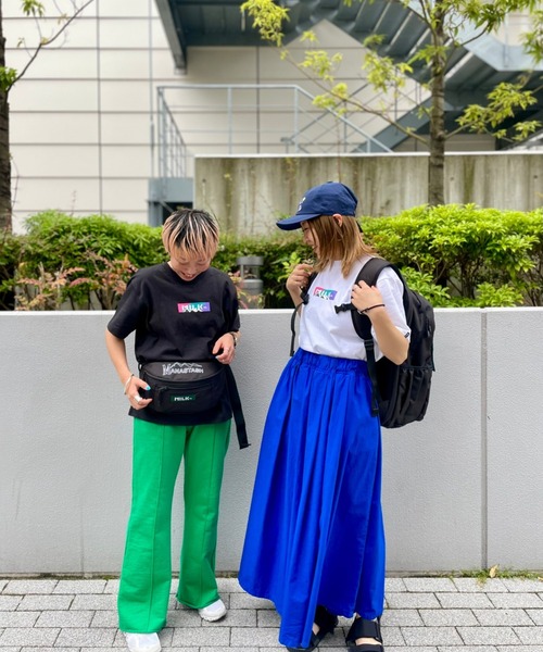 MILKFED.(ミルクフェド)の「MILKFED. × MANASTASH /ミルクフェド×マナスタッシュ MOUNTAIN COLOR LOGO T-SHIRT マウンテンカラーロゴTシャツ(Tシャツ/カットソー・レディース・ホワイト/ブラック・MEDIUM/LARGE/X-LARGE)」の20枚目の写真