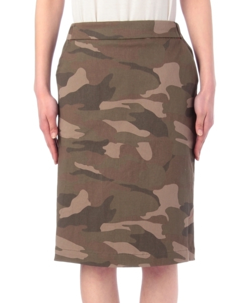 HusHusH（ハッシュアッシュ）の「柄ストレッチタイトスカート（スカート・レディース・ブルー/ブラック/グリーン・03/02）」の2枚目の写真