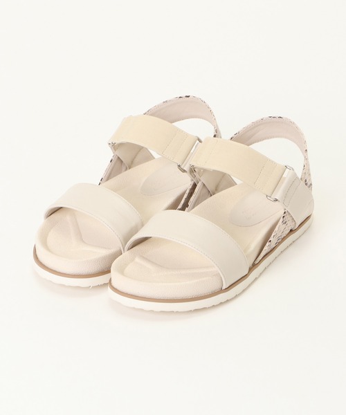 ikka（イッカ）の「ラバーバンドスポサン（サンダル・レディース・ブラック/ホワイト・L/M）」の12枚目の写真