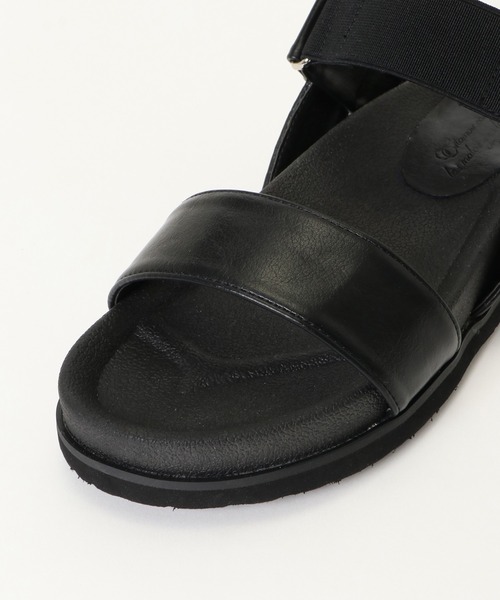 ikka（イッカ）の「ラバーバンドスポサン（サンダル・レディース・ブラック/ホワイト・L/M）」の7枚目の写真