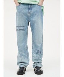 ★OY★VINTAGE WIDE VOLUME PANTS - WASHED BLUE★正規品/人気 OY（オーワイ）の「『OY/オーワイ』PAINT WASHED PANTS/ペイント