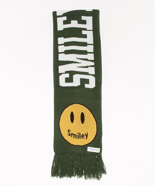 ☆JILLSTUART☆ SMILEY スマイリー コラボ マフラー 2色 SMILEY FACE カレッジスマイルマフラー（マフラー）｜JUGLANS