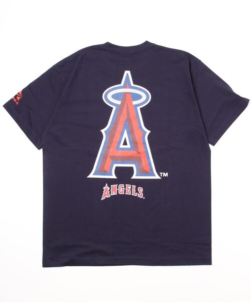 AVIREX(アヴィレックス)の「MLB×AVIREXエンジェルス Tシャツ/ANGELS T-SHIRT(Tシャツ/カットソー・レディース・ライトグレー/ブラック/ネイビー・MEDIUM/LARGE/X-LARGE)」の4枚目の写真