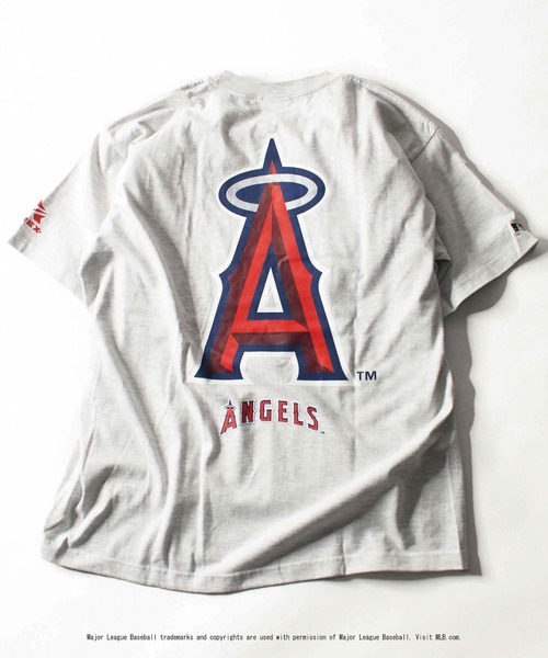 AVIREX(アヴィレックス)の「MLB×AVIREXエンジェルス Tシャツ/ANGELS T-SHIRT(Tシャツ/カットソー・レディース・ライトグレー/ブラック/ネイビー・MEDIUM/LARGE/X-LARGE)」の11枚目の写真
