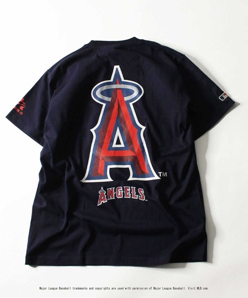 AVIREX(アヴィレックス)の「MLB×AVIREXエンジェルス Tシャツ/ANGELS T-SHIRT(Tシャツ/カットソー・レディース・ライトグレー/ブラック/ネイビー・MEDIUM/LARGE/X-LARGE)」の9枚目の写真