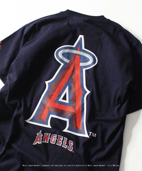 AVIREX(アヴィレックス)の「MLB×AVIREXエンジェルス Tシャツ/ANGELS T-SHIRT(Tシャツ/カットソー・レディース・ライトグレー/ブラック/ネイビー・MEDIUM/LARGE/X-LARGE)」の8枚目の写真