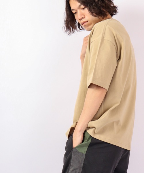 FLASH PACKER（フラッシュパッカー）の「FLASH PACKER コットン・オーバーサイズTシャツ（Tシャツ/カットソー・メンズ・カーキ/ブラック/ホワイト・XL/L/M）」の5枚目の写真