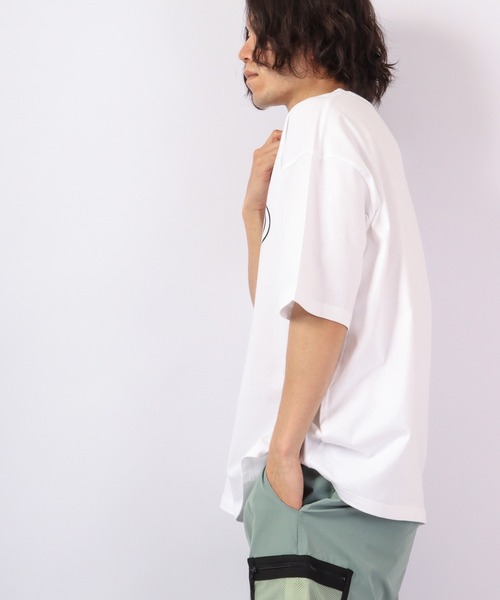 FLASH PACKER（フラッシュパッカー）の「FLASH PACKER コットン・オーバーサイズTシャツ（Tシャツ/カットソー・メンズ・カーキ/ブラック/ホワイト・XL/L/M）」の8枚目の写真