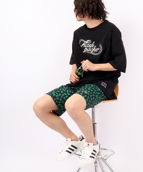 FLASH PACKER（フラッシュパッカー）の「FLASH PACKER コットン・オーバーサイズTシャツ（Tシャツ/カットソー・メンズ・カーキ/ブラック/ホワイト・XL/L/M）」の12枚目の写真