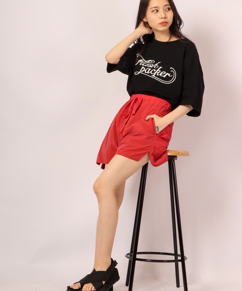 FLASH PACKER（フラッシュパッカー）の「FLASH PACKER コットン・オーバーサイズTシャツ（Tシャツ/カットソー・メンズ・カーキ/ブラック/ホワイト・XL/L/M）」の19枚目の写真