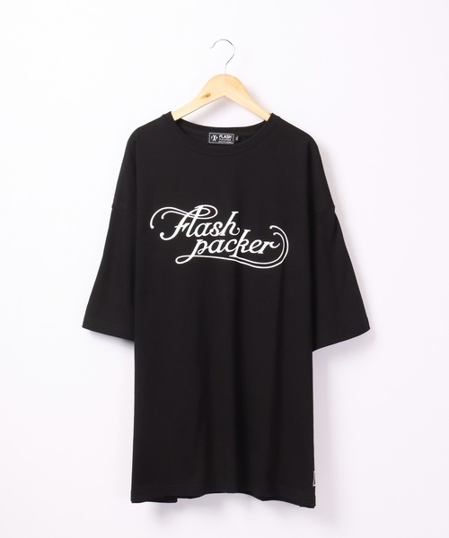 FLASH PACKER（フラッシュパッカー）の「FLASH PACKER コットン・オーバーサイズTシャツ（Tシャツ/カットソー・メンズ・カーキ/ブラック/ホワイト・XL/L/M）」の13枚目の写真