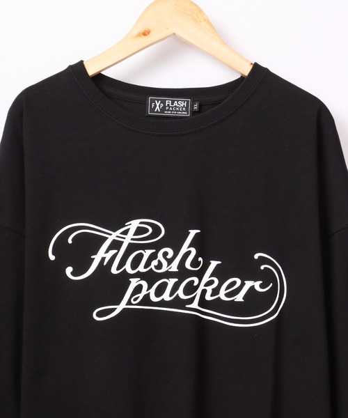 FLASH PACKER（フラッシュパッカー）の「FLASH PACKER コットン・オーバーサイズTシャツ（Tシャツ/カットソー・メンズ・カーキ/ブラック/ホワイト・XL/L/M）」の15枚目の写真