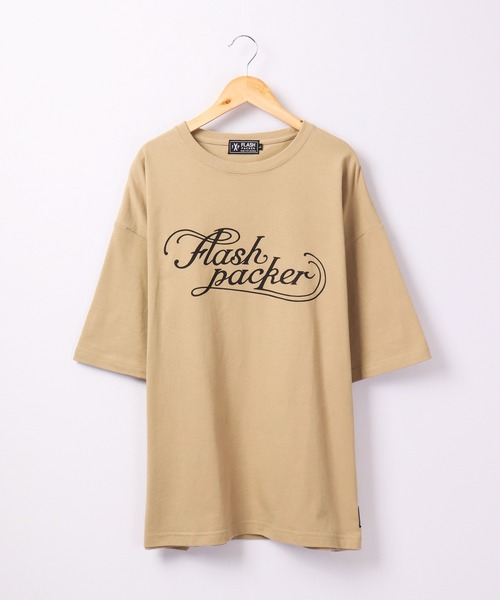 FLASH PACKER（フラッシュパッカー）の「FLASH PACKER コットン・オーバーサイズTシャツ（Tシャツ/カットソー・メンズ・カーキ/ブラック/ホワイト・XL/L/M）」の21枚目の写真