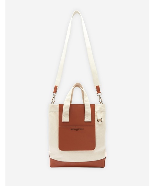 LEATHER COTTON N/S TOTE(トートバッグ)|Maison Kitsune(メゾンキツネ)のファッション通販 - ZOZOTOWN LEATHER COTTON N/S TOTE(トートバッグ)|Maison Kitsune(メゾンキツネ)のファッション通販 - ZOZOTOWN