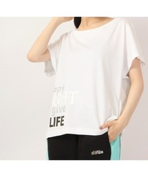 サイドメッセージプリント Tシャツ