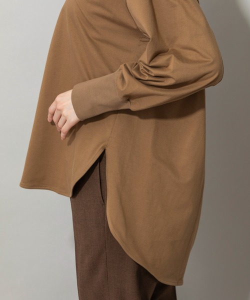 Munich（ミューニック）の「プレミアムコットンジャージラウンドヘムプルオーバー（Tシャツ/カットソー・レディース・ホワイト/ブラック/パープル/ブラウン・FREE）」の21枚目の写真