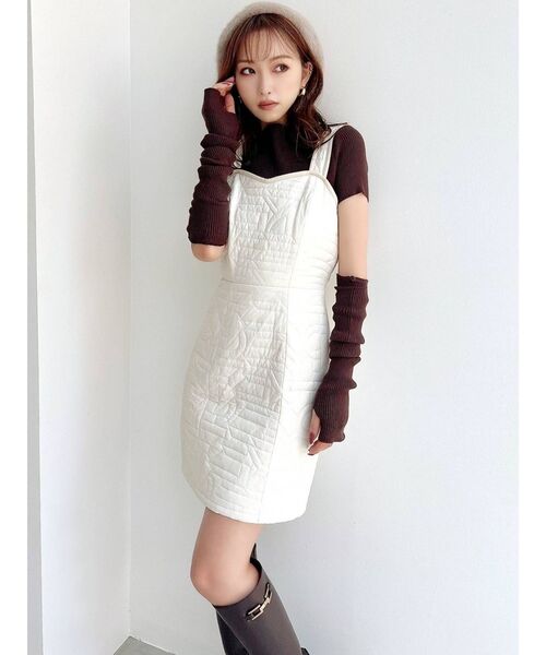 RESEXXY(リゼクシー)の「2wayスリーブリブニットトップス(ニット/セーター・レディース・ブラック/ブラウン/ベージュ・FREE)」の19枚目の写真