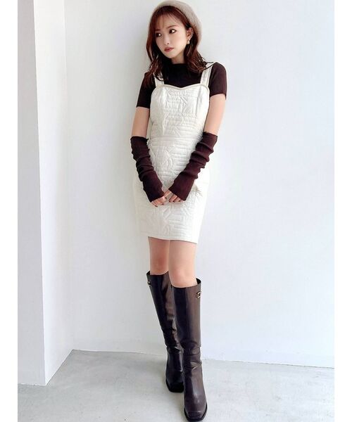 RESEXXY(リゼクシー)の「2wayスリーブリブニットトップス(ニット/セーター・レディース・ブラック/ブラウン/ベージュ・FREE)」の20枚目の写真