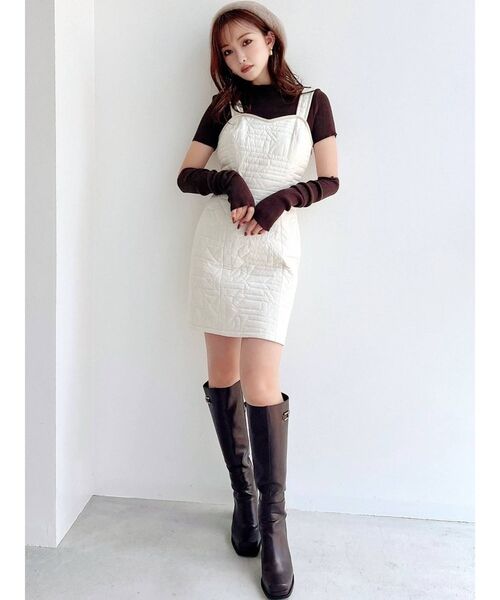 RESEXXY(リゼクシー)の「2wayスリーブリブニットトップス(ニット/セーター・レディース・ブラック/ブラウン/ベージュ・FREE)」の21枚目の写真