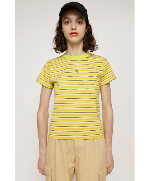 SLY(スライ)の「COMPACT SLY LOGO T/SH コンパクト スライ ロゴ Tシャツ(Tシャツ/カットソー・レディース・レッド/オフホワイト/ブラック系その他2/グリーン系その他2・FREE)」の19枚目の写真