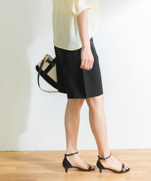 URBAN RESEARCH（アーバンリサーチ）の「ハイウエストハーフパンツ（その他パンツ・レディース・ブラック/オレンジ系その他・38/36）」の10枚目の写真