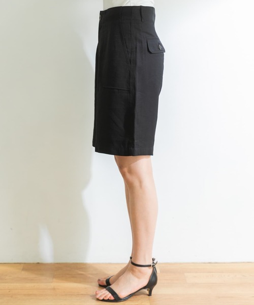 URBAN RESEARCH（アーバンリサーチ）の「ハイウエストハーフパンツ（その他パンツ・レディース・ブラック/オレンジ系その他・38/36）」の8枚目の写真