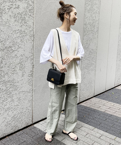 Spick & Span（スピックアンドスパン）の「≪追加≫Italian fabric ツイードベスト（シャツ/ブラウス・レディース・ホワイト/ブラック・FREE）」の11枚目の写真