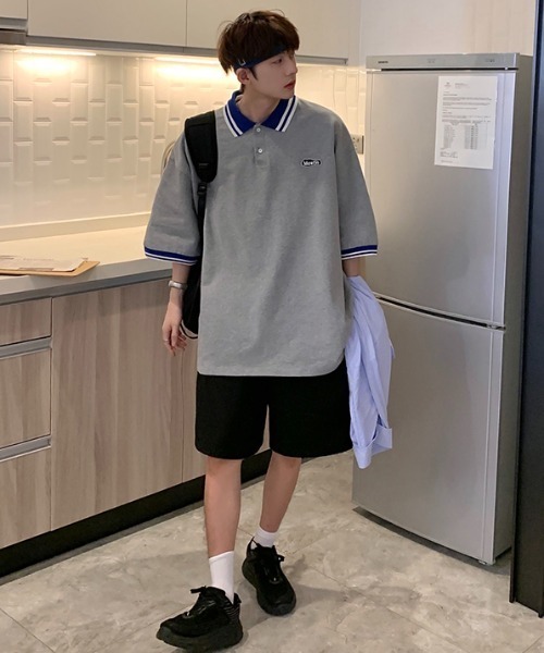 MGV（エムジーヴィー）の「”MORTIN"ワンポイントポロシャツ（ポロシャツ・メンズ・ホワイト/グレー・LARGE/X-LARGE/MEDIUM）」の3枚目の写真