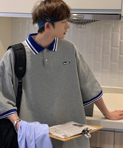 MGV（エムジーヴィー）の「”MORTIN"ワンポイントポロシャツ（ポロシャツ・メンズ・ホワイト/グレー・LARGE/X-LARGE/MEDIUM）」の4枚目の写真