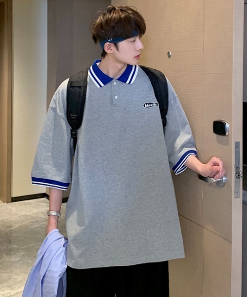 MGV（エムジーヴィー）の「”MORTIN"ワンポイントポロシャツ（ポロシャツ・メンズ・ホワイト/グレー・LARGE/X-LARGE/MEDIUM）」の6枚目の写真