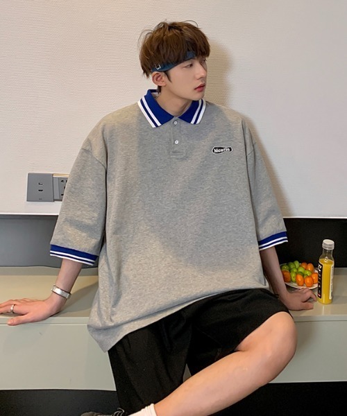MGV（エムジーヴィー）の「”MORTIN"ワンポイントポロシャツ（ポロシャツ・メンズ・ホワイト/グレー・LARGE/X-LARGE/MEDIUM）」の7枚目の写真