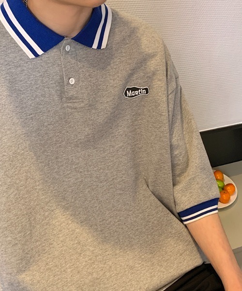 MGV（エムジーヴィー）の「”MORTIN"ワンポイントポロシャツ（ポロシャツ・メンズ・ホワイト/グレー・LARGE/X-LARGE/MEDIUM）」の10枚目の写真