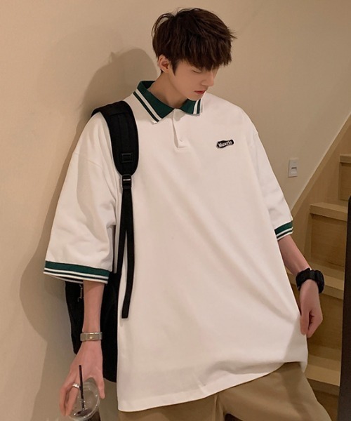 MGV（エムジーヴィー）の「”MORTIN"ワンポイントポロシャツ（ポロシャツ・メンズ・ホワイト/グレー・LARGE/X-LARGE/MEDIUM）」の19枚目の写真