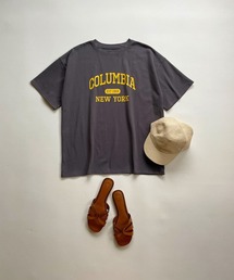 JUGLANS | ☆ アイキャッチなロゴが魅力的。カレッジロゴゆるTシャツ 203-841-6602-2(Tシャツ/カットソー)