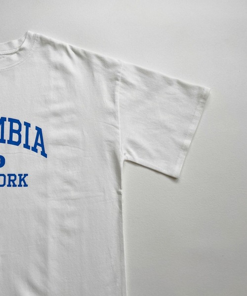 ＪＵＧＬＡＮＳ（ユグランス）の「☆ アイキャッチなロゴが魅力的。カレッジロゴゆるTシャツ　203-841-6602-2（Tシャツ/カットソー・レディース・ホワイト×グリーン/ホワイト×ブルー/杢グレー/スミクロ/ホワイト×ピンク・FREE）」の13枚目の写真