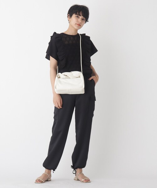 OPAQUE.CLIP（オペークドットクリップ）の「◆ツイストハンドルショルダーバッグ（ショルダーバッグ・レディース・ライトブルー/オフホワイト/イエロー・00）」の13枚目の写真