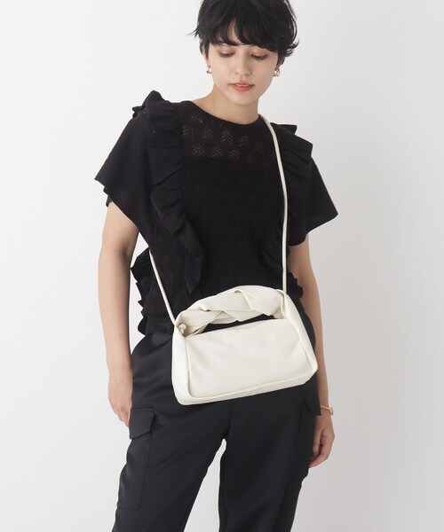 OPAQUE.CLIP（オペークドットクリップ）の「◆ツイストハンドルショルダーバッグ（ショルダーバッグ・レディース・ライトブルー/オフホワイト/イエロー・00）」の9枚目の写真