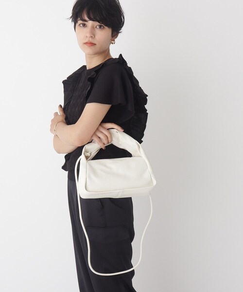 OPAQUE.CLIP（オペークドットクリップ）の「◆ツイストハンドルショルダーバッグ（ショルダーバッグ・レディース・ライトブルー/オフホワイト/イエロー・00）」の5枚目の写真
