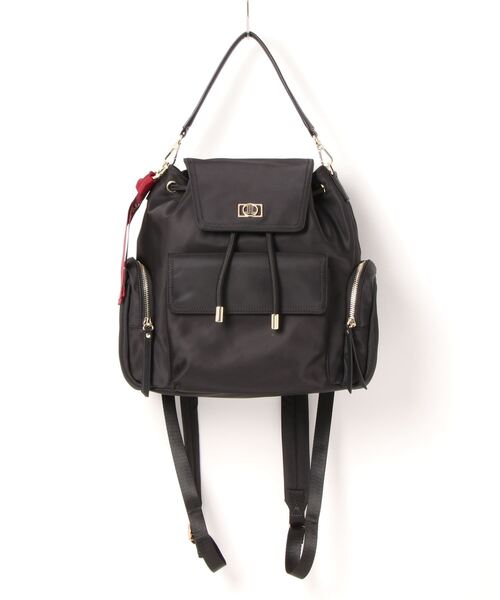 ランバンオンブルー カレ ♡リュック 2way LANVIN en Bleu カレ 2wayリュックサック ブラック -人気