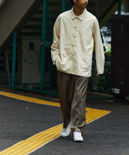 FREAK'S STORE（フリークスストア）の「KONECO/コネイソ チャイナシャツ（シャツ/ブラウス・メンズ・グレー/オフホワイト/ブラック/ネイビー・LARGE/MEDIUM）」の12枚目の写真