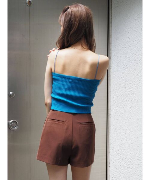 EVRIS（エヴリス）の「Embroideryニットキャミトップス（キャミソール・レディース・ブラック/レッド/ブルー・FREE）」の15枚目の写真