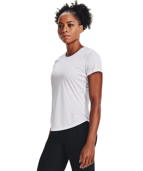 UNDER ARMOUR(アンダーアーマー)の「UAスピードストライド2.0 Tシャツ(ランニング/レディース)(Tシャツ/カットソー・レディース・ホワイト/ブラック・S/M/L/XL)」の2枚目の写真