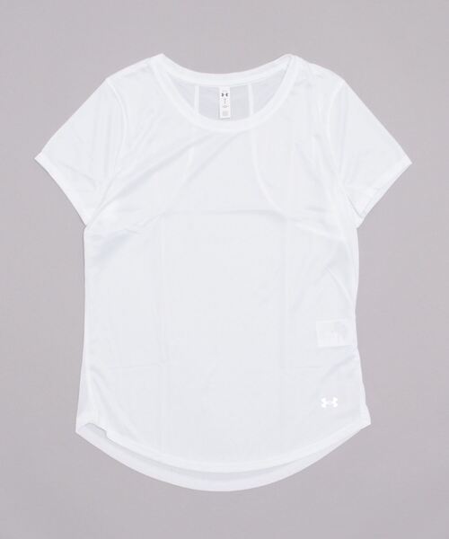 UNDER ARMOUR(アンダーアーマー)の「UAスピードストライド2.0 Tシャツ(ランニング/レディース)(Tシャツ/カットソー・レディース・ホワイト/ブラック・S/M/L/XL)」の4枚目の写真